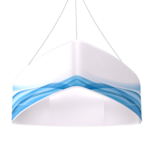 Blimp Hanging Banner Curved Triangle