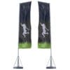 Mondo Flag Pole Banner with graphics 23 foot double sided
