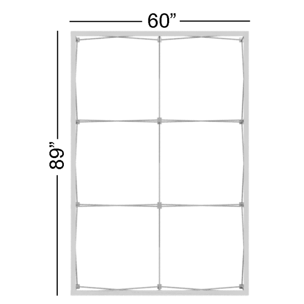 OneFabric 5 foot frame with dimensions