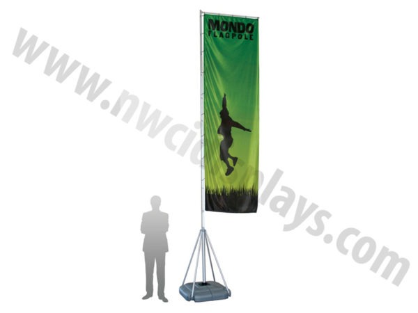 Mondo Flag Pole Banner with graphics