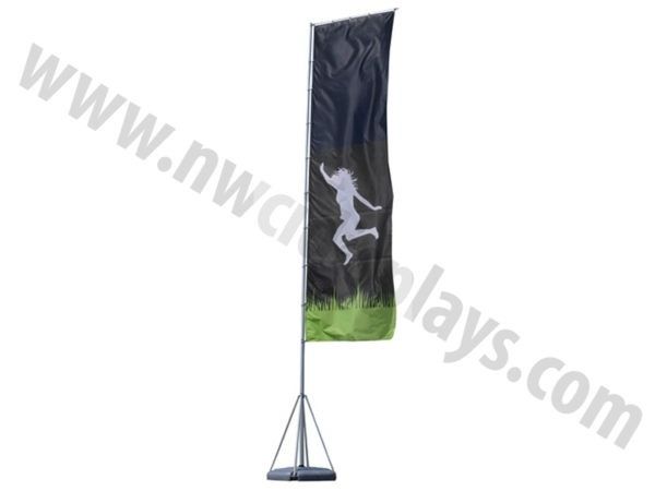 Mondo Flag Pole Banner with graphics double sided