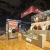 Sierra Portable Hardwood Flooring live on the show floor