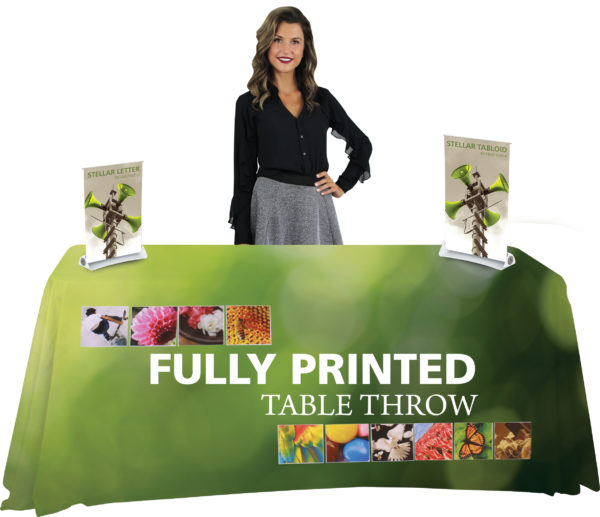 Full Color Table Throw 6 Foot