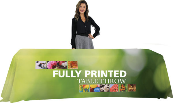 Custom Printed Table Throw 8 foot