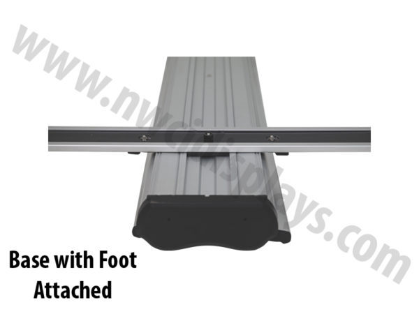 Thunder outdoor banner stand with foot attached