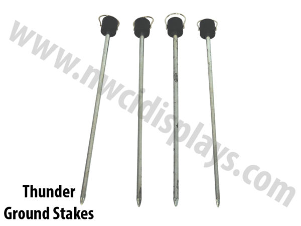 Thunder outdoor banner stand ground stakes