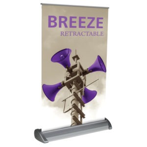 Breeze Retractable Table Top Banner Stand