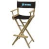 Directors Chairs for Trade Shows Bar Height Black