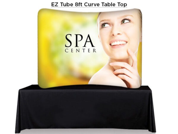 EZ Tube 8 foot curve Table Top Displays