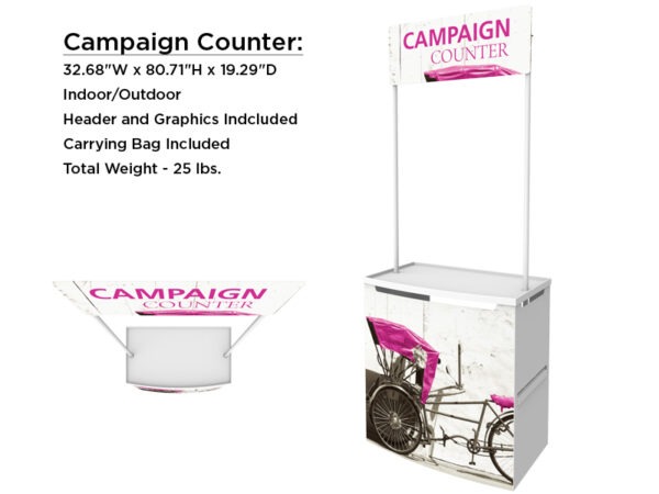 Campaign Indoor Outdoor Counter with Specs