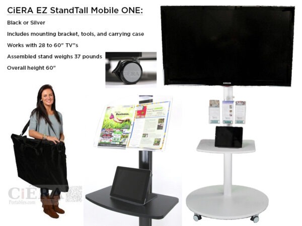 Ciera Mobile TV Stands StandTall Mobile One Details