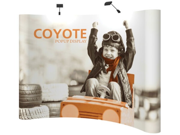 Coyote 10 Foot Pop Up Displays Curve