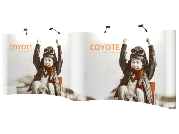 Coyote 20 Foot Pop Up Displays Gullwing