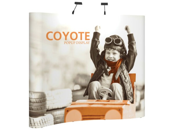 Coyote 8 Foot Serpentine Pop Up Displays