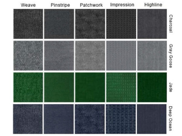 Designer Rollable Carpet - Indoor/Outdoor Color Chart