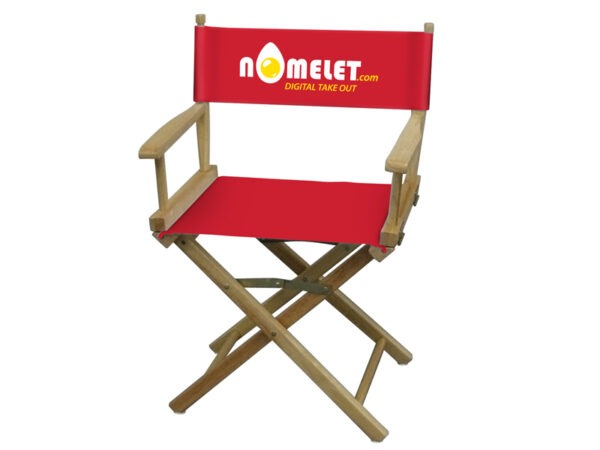 Directors Chairs for Trade Shows Table Height red