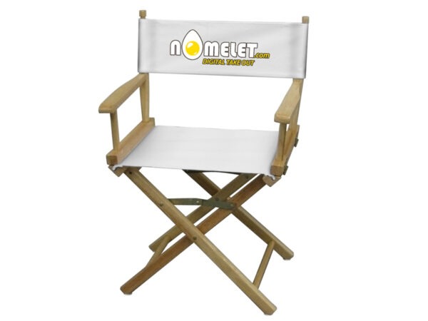 Directors Chairs for Trade Shows Table Height White