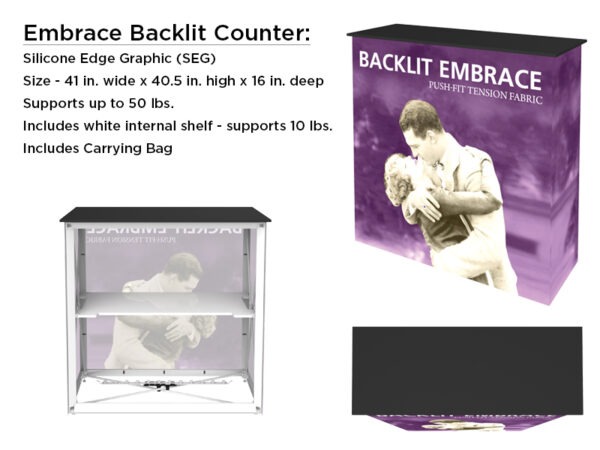 Embrace Backlit Counter Details