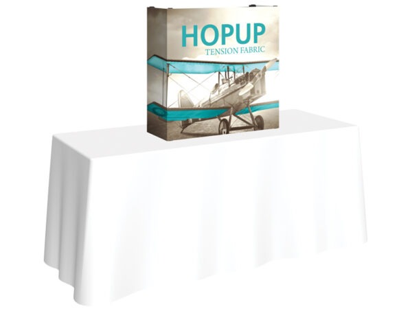 Hop Up Table Top Displays 2.5ft x 2.5ft 1x1 Straight