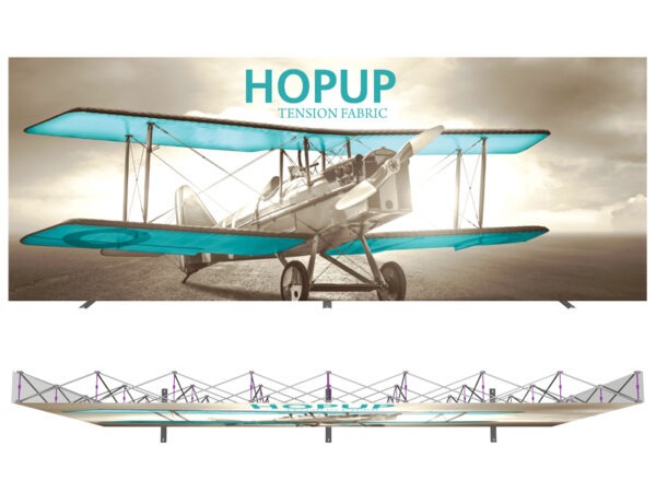 Hop Up 20 Foot Display Front View with Frame