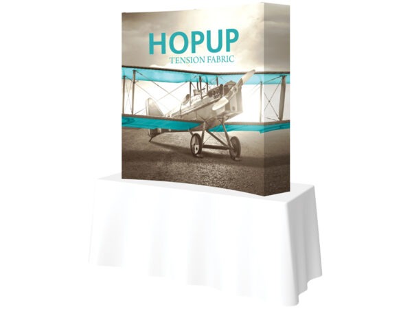 Hop Up Table Top Displays 5ft x 5ft 2x2 Curved