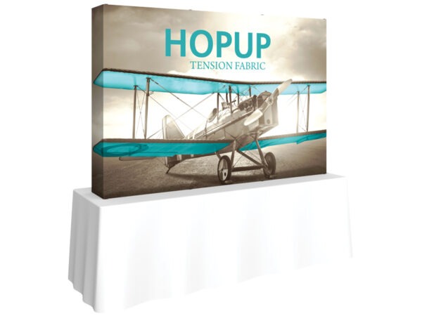 Hop Up Table Top Displays 7.5ft x 5ft 3x2 Straight