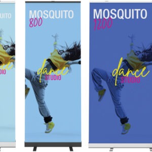 Mosquito retractable banner stands