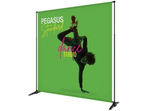 Pegasus Adjustable Banner Stand Standard Black Hardware