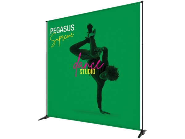 Pegasus Adjustable Banner Stand Supreme Black Hardware