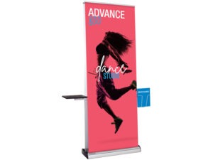 Advance retractable banner stand with accessory kit
