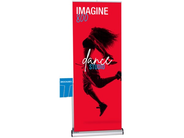 Imagine retractable banner stand with accessory kit