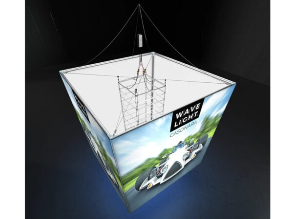 WaveLight Casonara Blimp Hanging Light Box Cube Inside View