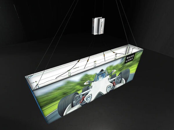 WaveLight Casonara Blimp Hanging Light Box Rectangle Inside View