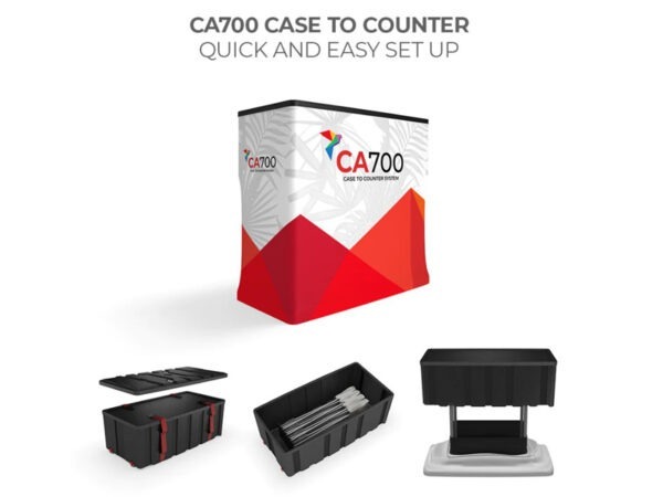 CA700 Hard Shipping Case to Counter Set Up