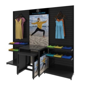 MODify Single Sided Retail Displays Kit 3 with optional accessories - all black