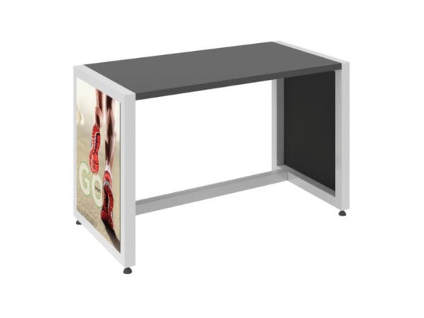 MODify Nesting Tables 1 with Black Top and Silver Frame