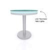 MOD-1453 Wireless Charging Bistro Table with Halo Lights