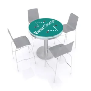 MOD-1453 Wireless Charging Bistro Table with chairs