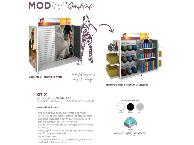 MODify Gondola Retail Displays - Creative Imaging Displays