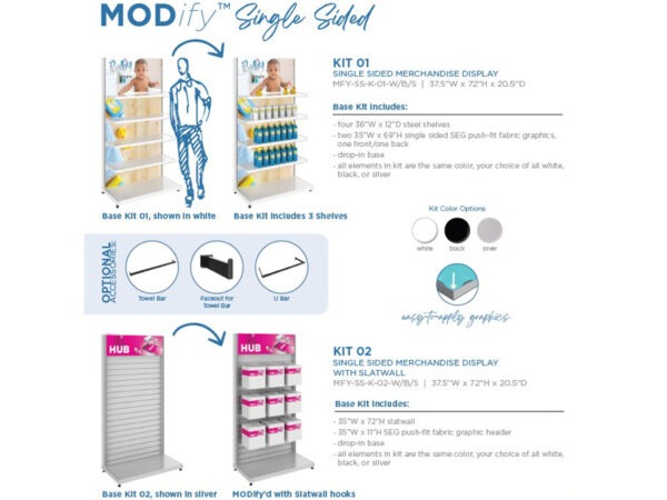 MODify retail merchandizing system single sided catalog page 1