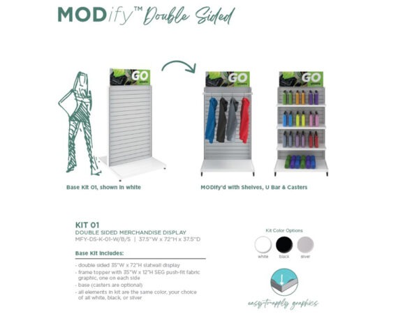MODify retail merchandizing system double sided catalog page 1