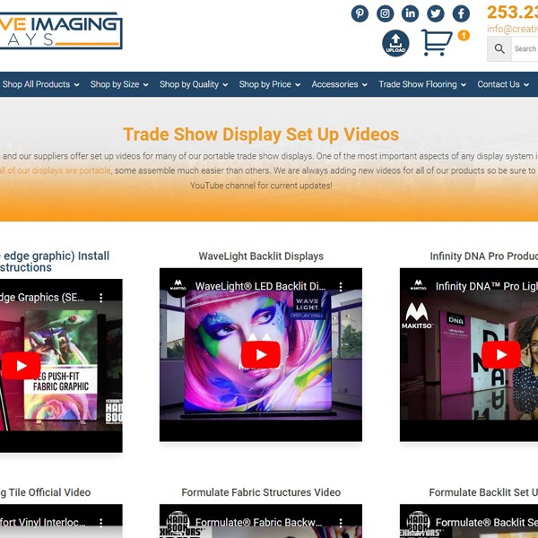 Creative Imaging Displays set up videos