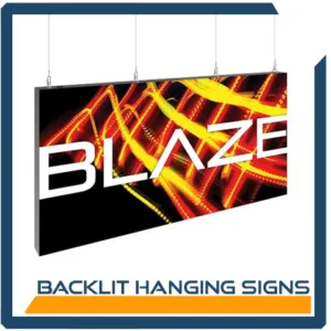 Backlit Hanging Signs