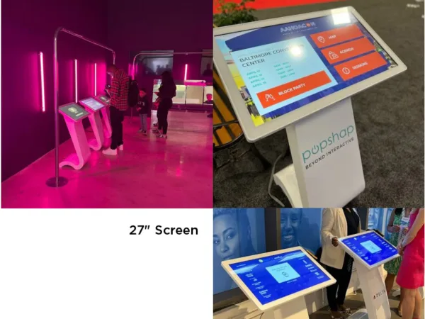 Popshap Interactive Table Kiosk 27" live