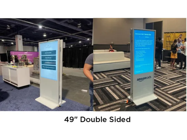 Popshap Interactive Standup Kiosk Rental 49" Double Sided Live